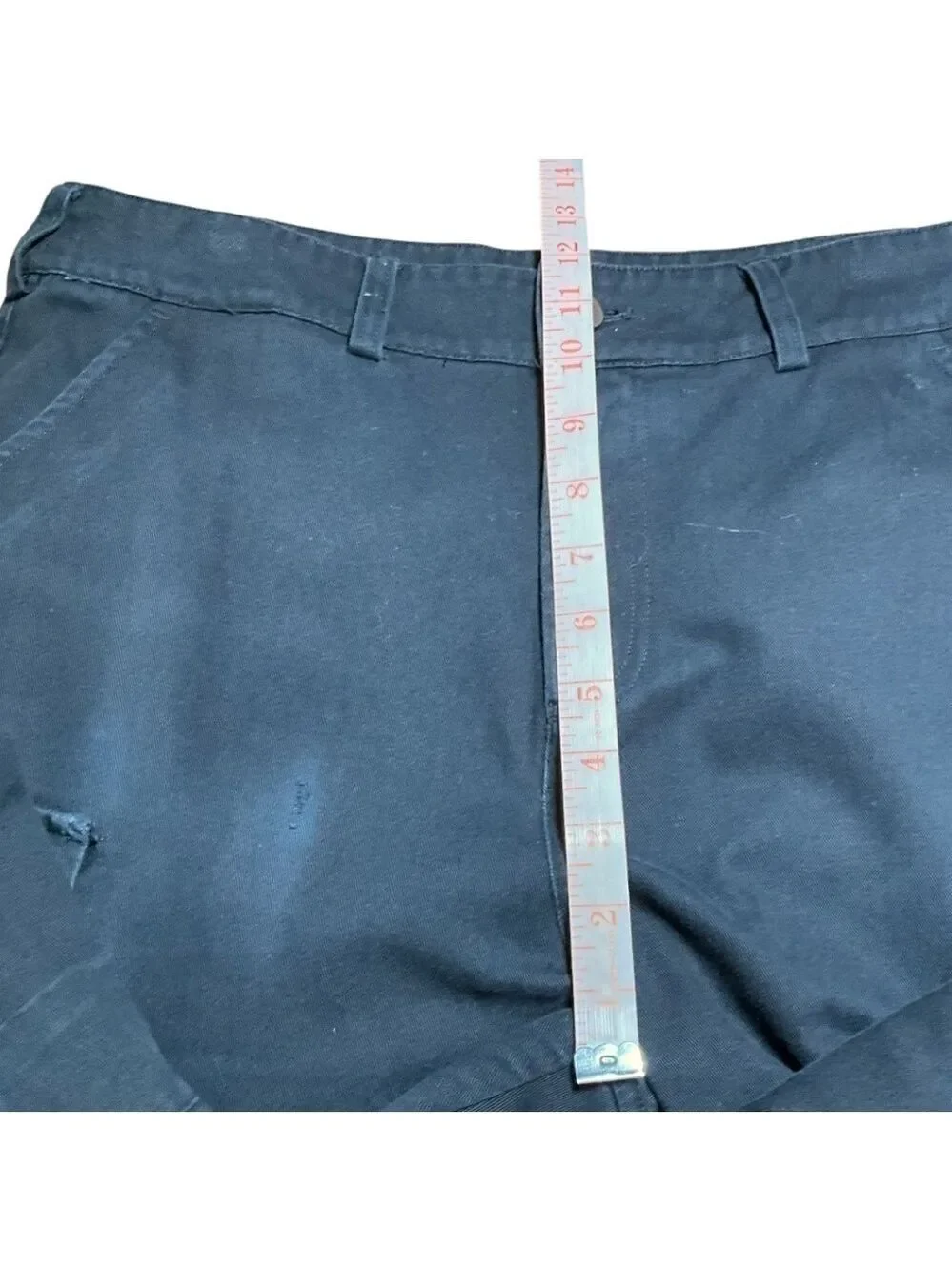 MAISON COTERIE 100% Cotton Black Cargo Denim Jeans Adjustable Hems Multi-Pocket - Picture 7 of 12